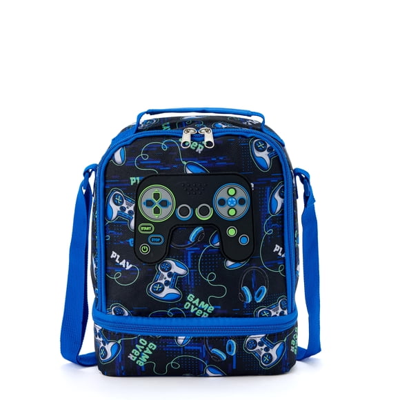 Boîte à lunch Power-Up pour gamer avec ambiance de cour d'école