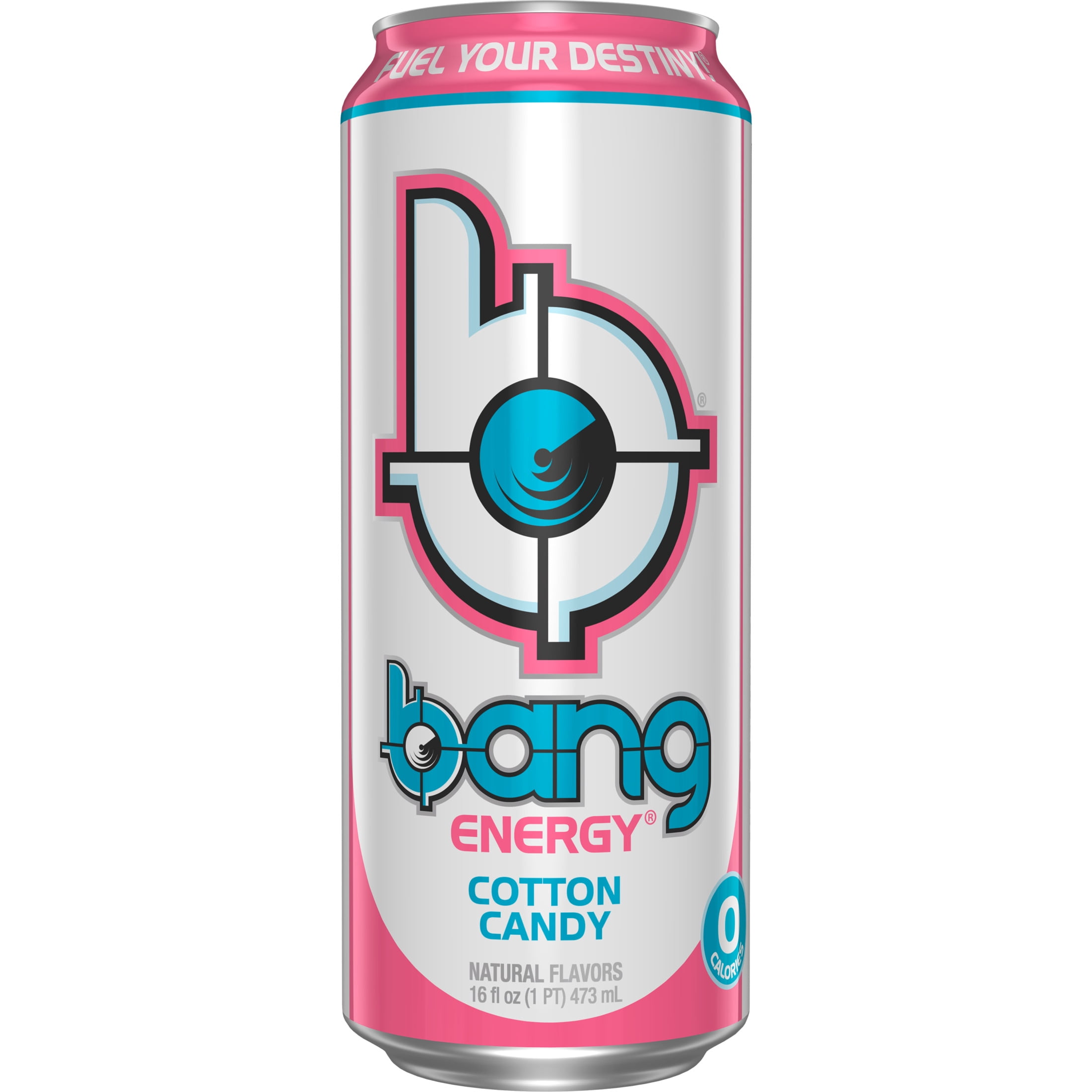 (5 pack) Bang Energy Cotton Candy Sugar Free Energy Drink 16 fl oz Can