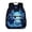 Blue Axolotl Printed, variant on Graffiti T-Rex Print Kids Backpack for School Preschool Boys, Small Casual Daypack with Adjustable Shoulder Straps, Lightweight Bookbag for Travel Vacation
