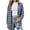 Grey Blue, variant on Plaid Shirts for Women Button Down Flannel Shirts Casual Loose Long Sleeve Blouses Tops