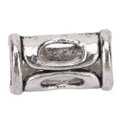 thumbnail image 3 of 50 cuentas para barba de aleación porosa tubulares de plata oscura con cuentas DIY hechas a mano, cuentas espaciadoras de metal, 3 of 8
