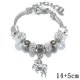 thumbnail image 1 of Pulsera con dije de unicornio brillante con diseño de personalidad, brazaletes con cuentas de cristal europeo para mujeres y niñas, regalos de joyería artesanal, 2023, 1 of 4