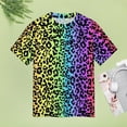 thumbnail image 4 of Animal Print Patterns Women's Short Sleeve T-Shirt Crew Neck Casual Summer Trendy Loose Fit Tops, 4 of 6