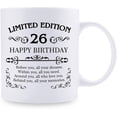 thumbnail image 2 of 26th Birthday Gifts for Women Men - 11 oz Coffee Mug - 26 Year Old Present Ideas for Son, Daughter, Sister, Brother, Friend, Colleague, Classmate (26th Birthday Gift), 2 of 6
