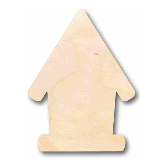 Unfinished Wood Bird House Silhouette - Craft- up to 46" DIY 36" / 1/4"