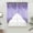 Violet Gray Purple Lavender Purple, variant on Purple Lavender Swag Curtains for Kitchen/Bedroom/Living Room, Spring Watercolor Wild Flowers Plant Scalloped Curtains 63 Inch Long, Window Swag Topper Curtains Valances 2 Panels Set 36"x63"