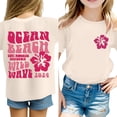 thumbnail image 2 of Hessimy Short Sleeve T Shirts for Girls Casual Kids Tshirts Casual Tees Tunic Tops(Beige,8-9 Years), 2 of 8