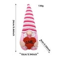 thumbnail image 2 of VWRXBZ Valentine's Day Gnome Figurine with Arrows and Heart, Pink Hat Faceless Dwarf for Romantic Decor, Gift for Girlfriend, 6 Inch Shelf Decoration, 2 of 7