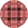thumbnail image 1 of Ahgly Company Indoor Round Patterned Light Coral Pink Area Rugs, 7' Round, 1 of 6