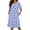 Blue Butterflies, variant on Zipper Robes for Women Short Knit Bathrobes Lightweight Knee Length Housecoat with Pockets Nightgown