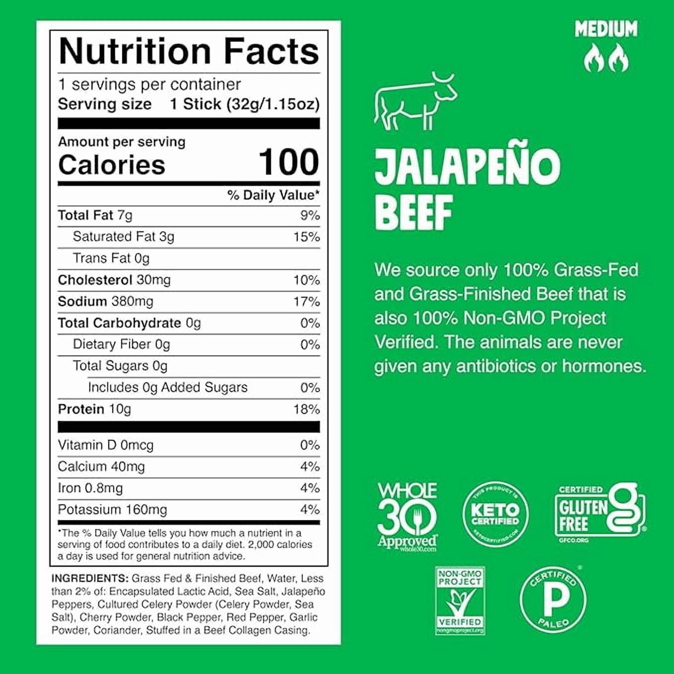 Chomps 6 Flavor Variety Trial Pack - Grass-Fed & Finished Beef and Venison