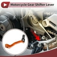 thumbnail image 2 of Folding Motorcycle Gear Shifter Lever for Kayo T2 Pedal Shift Lever Arm Orange Gold Tone Silver Tone 1 Pc, 2 of 6
