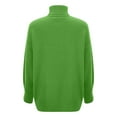 thumbnail image 4 of DuoJiaJ Sweaters for Women Winter Pullover Turtleneck Oversized Chunky Sweater Long Sleeve Casual Outwear Cozy Sweater Green XXXL, 4 of 4