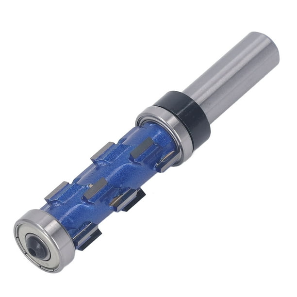 Broca Para Fresadora De Molduras, Broca Para Fresadora De Molduras A Ras En Espiral Vástago Redondo De Alta Resistencia 1/2x19x45 Mm Borde De Corte Afilado Rodamiento Doble Para