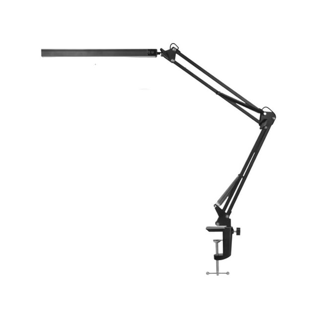 Lámpara De Escritorio xtellar Con Brazo Oscilante Metal 3 Modos Negro
