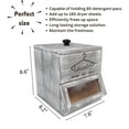 thumbnail image 4 of Bekitchen Farmhouse Laundry Pod Holder & Dryer Sheet Container, Laundry Room Organization and Storage, Rustic Grey, 4 of 5
