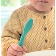 thumbnail image 4 of MinikOiOi Scooper - Mineral Blue 100% Food Grade Silicone Scooper Toddler Spoon, Baby Training Spoon 6 Months +, BPA-Free, Gentle On Teething Gums, Supports Baby Led Weaning, Dishwasher Safe, 4 of 5