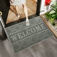 thumbnail image 4 of Welcome Mat Outdoor Indoor, All-Season Waterproof Front Door Mat Outside Entrance, All-Weather Heavy Duty Non-Slip Doormat, Low Profile Porch Patio Entrance Mats, 29.5x17.7 Inches, 4 of 6