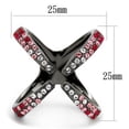 thumbnail image 2 of Womens Light Black Ring Anillo Para Mujer Stainless Steel Ring with Top Grade Crystal in Multi Color Jolie, 2 of 4