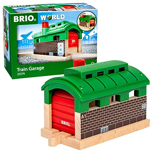 Brio World 33574 - Garage de Train - 1 Pièce en Bois Jouet Train Accessoire pour les Enfants de 3 Ans et Plus