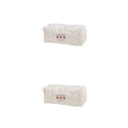 thumbnail image 4 of Estuche para lápices Tholdsy en forma de almohada 2piezas Blanco, 4 of 6