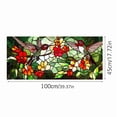 thumbnail image 4 of Stained Glass Window Film, Flower Static Cling Window Privacy Film Decorative UV Sun Blocking Non-Adhesive Glass Window Covering for Home Bathroom, 4 of 6