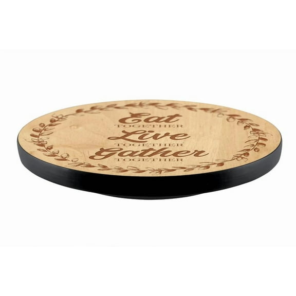 Lazy Susan For Kitchen Table Top, Eat Live Gather, 12"