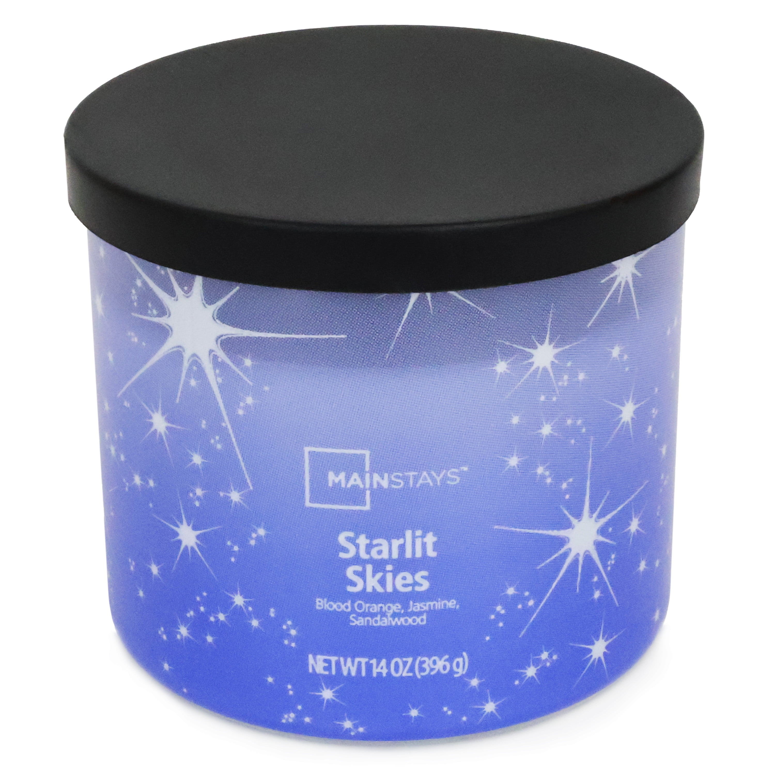 Mainstays 3-Wick Textured Wrapped Starlit Skies Scented Candle, 14 oz