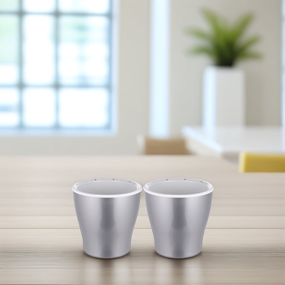 YSNOOWE 2Pcs Regular Shape Self Watering Flower Pots with Water Storage 11x12x7in