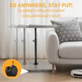 thumbnail image 4 of ManyFun C Table End Table Adjustable Height, 360°Swivel TV Tray Table for Small Spaces, Couch Tables That Slide Under, C Shaped Side Tables with Wheels for Living Room and Bedroom, Bed, 4 of 9