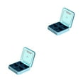 thumbnail image 1 of Youkk Pill Box Portable Tablet Storage Container Dispenser Organizer Suitcase Blue 2Set, 1 of 6
