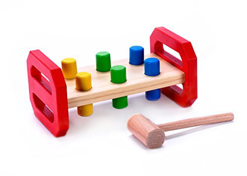 child's hammer and pegs