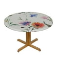 thumbnail image 3 of Nawypu Pastoral Flower Fitted Tablecloth for Round Table,Watercolor Herb Kitchen Table Cover with Elastic Edge Waterproof Table Cloth,White Back Circle Table Covers for Indoor Outdoor Picnic Party, 3 of 7