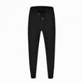 thumbnail image 4 of Ccpelsie Men's Lounge Pants Straight Leg Slim Fit Sweatpants Lightweight for Spring Summer Casual Home Wear with Pockets(Black,37), 4 of 8