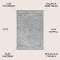 thumbnail image 3 of JONATHAN Y MODERN PERSIAN 5' Round Area Rug, Vintage Medallion - Light Gray/Ivory, MDP106C-5R, 3 of 9