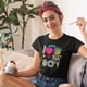 thumbnail image 4 of Playera de Mujer con Estampado Rubik Brillante en la oscuridad Retro Epoca de los 80´s Colores Fosforescentes | Diseños retro y vintage, 4 of 4