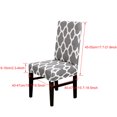 thumbnail image 2 of Stretch Chair Slipcovers Geometric Pattern Chair Seat Cover Protector for Dining Room Home Hotel Party Banquet, 2 of 8