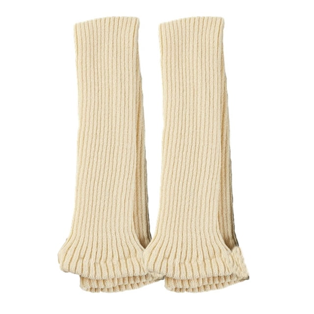 Calcetines hasta la rodilla de invierno para mujer, calentadores de piernas tejidos