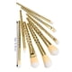 thumbnail image 3 of Kit de 8 pinceles de maquillaje para cejas, sombras de ojos, polvos y labios., 3 of 5