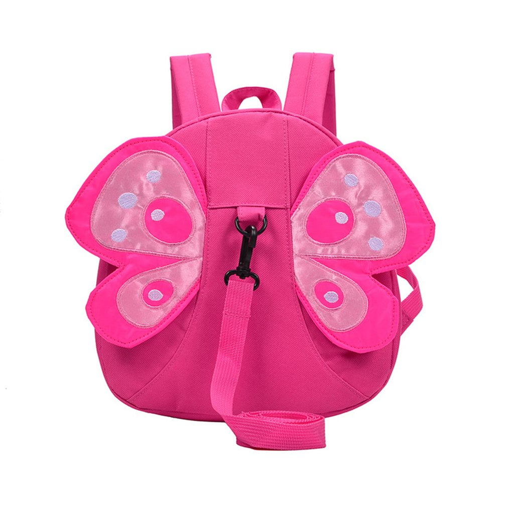 Children Backpack, Cute Honey Bee Children Backpacks Kindergarten School Bag Anti-lost Strap, Rose red by