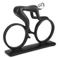 thumbnail image 4 of Escultura abstracta moderna artesanal, figura deportiva, estatua, arte tallado, figura de resina (ciclista), 4 of 9