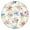 150-210 A, variant on Fitted Round Tablecloth with Allover Floral Print, Elastic Border for Snug Fit, Water-Resistant and Easy Clean, Fits 44-52 Inch Table