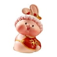 thumbnail image 2 of GROWTH TANK Resin Rabbit Sculpture Bunny Figurines Animal Figurines Miniature Chinese A, 2 of 9