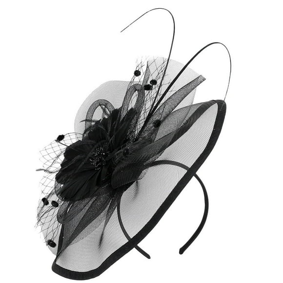 Yubnlvae Fascinators Hats for Women, Women Girl Fascinators Hair Clip Hairpin Hat Feather Cocktail Wedding Tea Party Fascinator Bridal Tea Party Wedding Hat