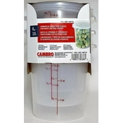 Cambro 4-Quart Containers. Commercial Grade Food Storage Containers and Seal Covers 3-Pack of 4 Quart Containers.