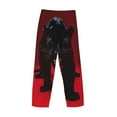 thumbnail image 6 of Balery Black Panther Red Background print Men's Pajama Pants,Ultra Lightweight Pjs,Lounge Pant-Medium, 6 of 9