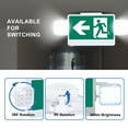 thumbnail image 4 of Qllite Running Man Exit Sign LED Emergency Light with Battery Backup, ULC Certified, Adjustable Dual-Head Emergency Lighting Fixtures Commercial Use, 120V-347V AC Running Man Left Arrow, Single Side, 4 of 6