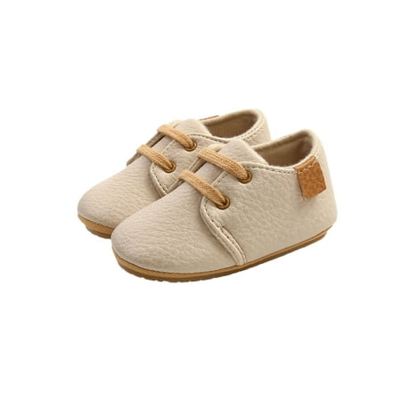 

Wassery Baby Boys Girls Lace Up Sneakers Soft Sole Infant Moccasins Newborn Anti-slip First Walkers Shoes