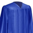 thumbnail image 4 of Endea Graduation Shiny Royal Blue Graduation Gown  Cap, 4 of 9