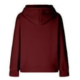 thumbnail image 7 of jjayotai Women's Sports Hooded Sweatshirt, Loose Casual Round Neck Hooded Long Sleeved Sweatshirt Fall Tops, 7 of 7